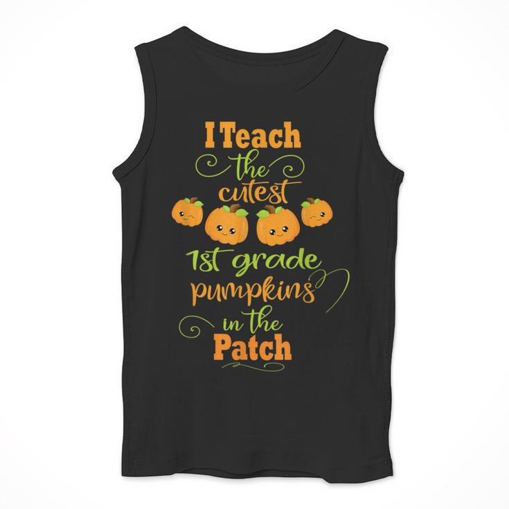 Halloween Cutest Pumpkins First Grade Teacher Men Tank Top, First Grade Teacher Gifts, funny design Halloween Cutest Pumpkins First Grade Teacher Men Tank Top, First Grade Teacher Gifts, funny design