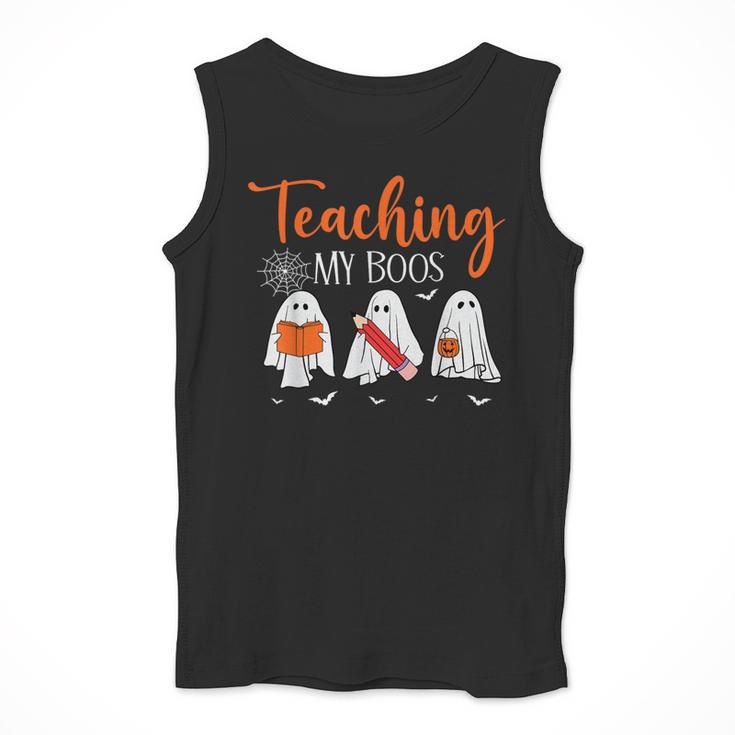 Halloween Ghost Teachers Teaching My Boos Costume Women Men Men Tank Top, funny design Halloween Ghost Teachers Teaching My Boos Costume Women Men Men Tank Top, funny design