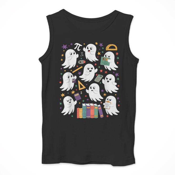 Halloween Math Teacher Ghost Math Teacher Spooky Halloween Men Tank Top, funny design Halloween Math Teacher Ghost Math Teacher Spooky Halloween Men Tank Top, funny design