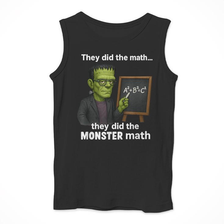 Halloween Monster Math Pun Teacher Humor Men Tank Top, funny design