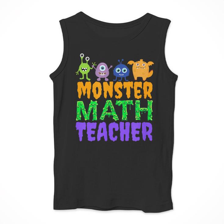 Halloween Monster Math Teacher Men Women Men Tank Top, funny design