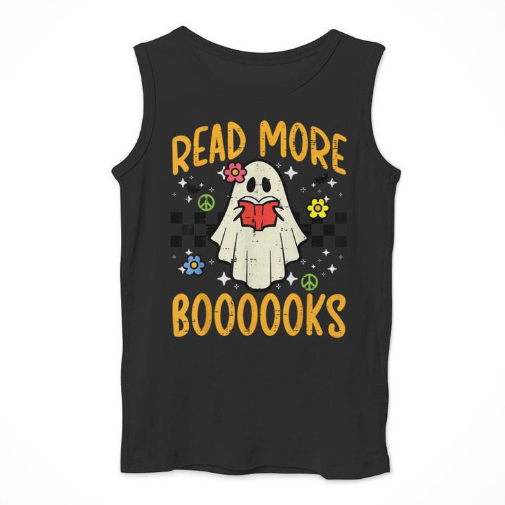 Halloween Read More Books Retro Costume Teacher Women Girls Men Tank Top, funny design Halloween Read More Books Retro Costume Teacher Women Girls Men Tank Top, funny design