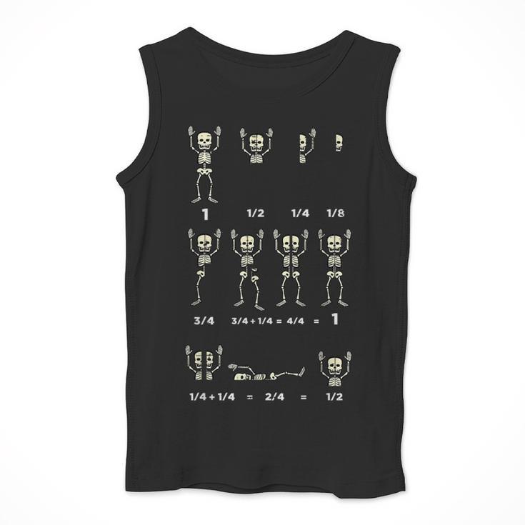 Halloween Skeleton Math Fraction Teacher Men Women Men Tank Top, funny design Halloween Skeleton Math Fraction Teacher Men Women Men Tank Top, funny design