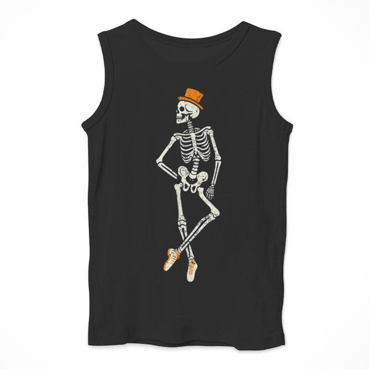 Halloween Skeleton Tap Dance Ballet Dance Teacher Men Tank Top, funny design