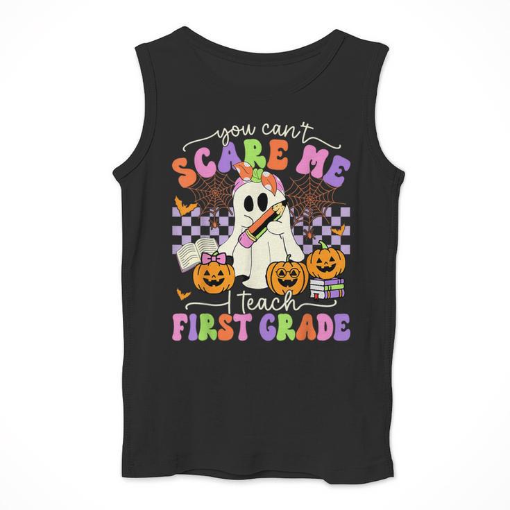 Halloween Teacher You Can't Scare Me I Teach First Grade Men Tank Top, First Grade Teacher Gifts, funny design Halloween Teacher You Can't Scare Me I Teach First Grade Men Tank Top, First Grade Teacher Gifts, funny design