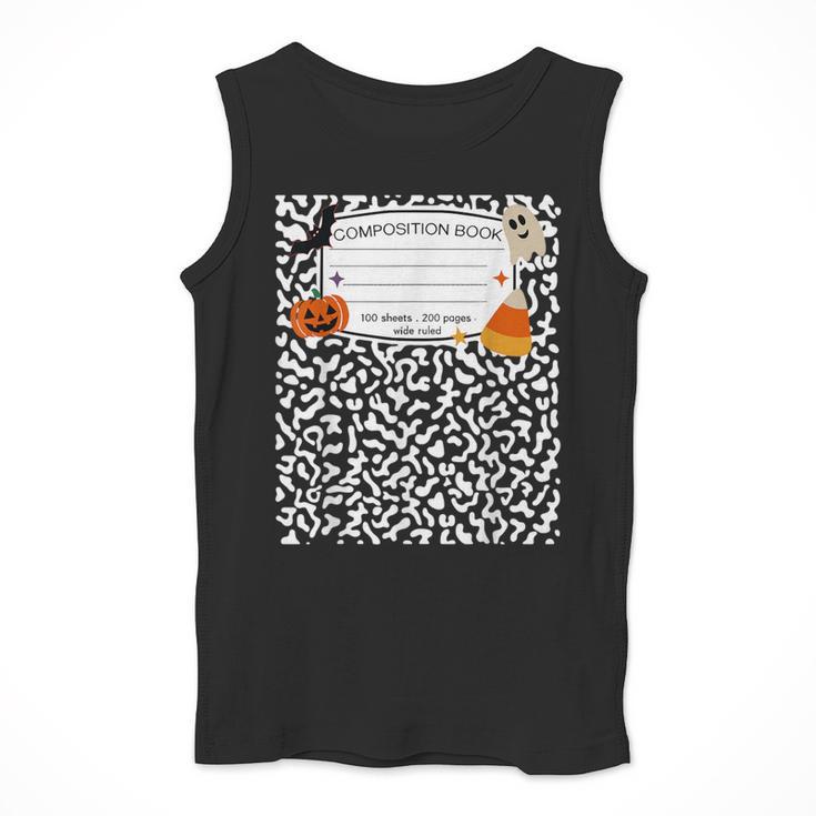 Halloween Teacher Composition Book Notebook Matching Group Men Tank Top, funny design Halloween Teacher Composition Book Notebook Matching Group Men Tank Top, funny design