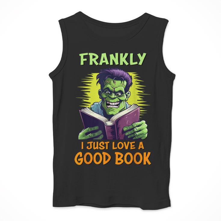 Halloween Teacher Librarian Frankenstein Reading Books Men Tank Top, funny design Halloween Teacher Librarian Frankenstein Reading Books Men Tank Top, funny design