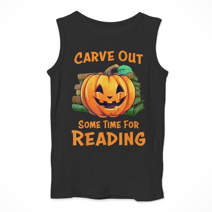 Halloween Teacher Librarian Pumpkin Reading Books Men Women Kids Men Tank Top, funny design Halloween Teacher Librarian Pumpkin Reading Books Men Women Kids Men Tank Top, funny design