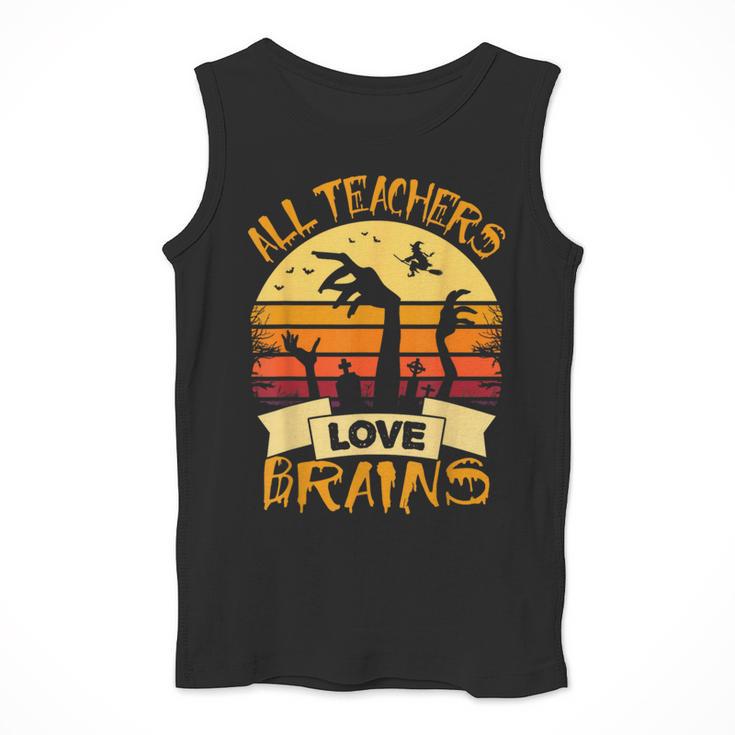 Halloween Teacher Shirt All Teachers Love Brains Halloween Men Women Men Tank Top, funny design Halloween Teacher Shirt All Teachers Love Brains Halloween Men Women Men Tank Top, funny design