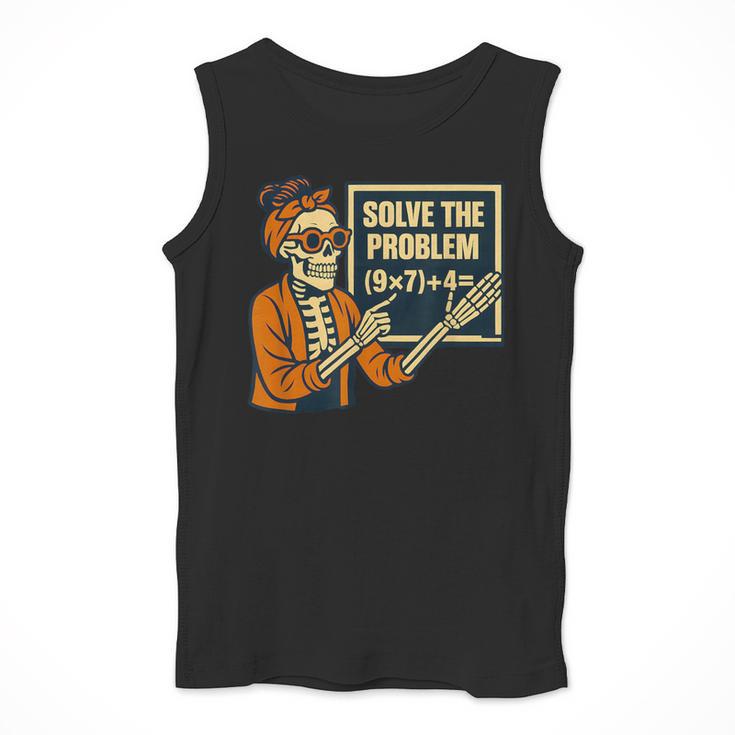 Halloween Teacher Six Seven Meme 6 7 Skeleton Spooky Costume Men Tank Top, funny design Halloween Teacher Six Seven Meme 6 7 Skeleton Spooky Costume Men Tank Top, funny design