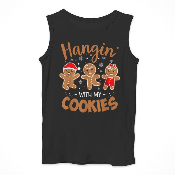 Hangin With My Cookies Gingerbread Women Christmas Teacher Men Tank Top, funny design