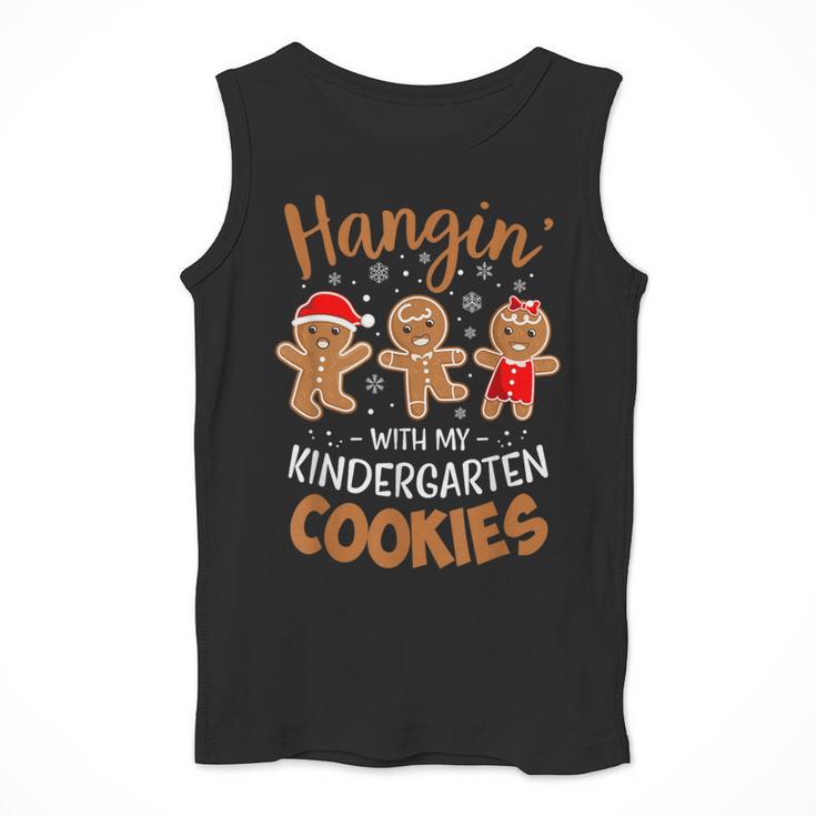 Hangin My Kindergarten Cookie Gingerbread Christmas Teacher For Men Women Kids Men Tank Top, funny design