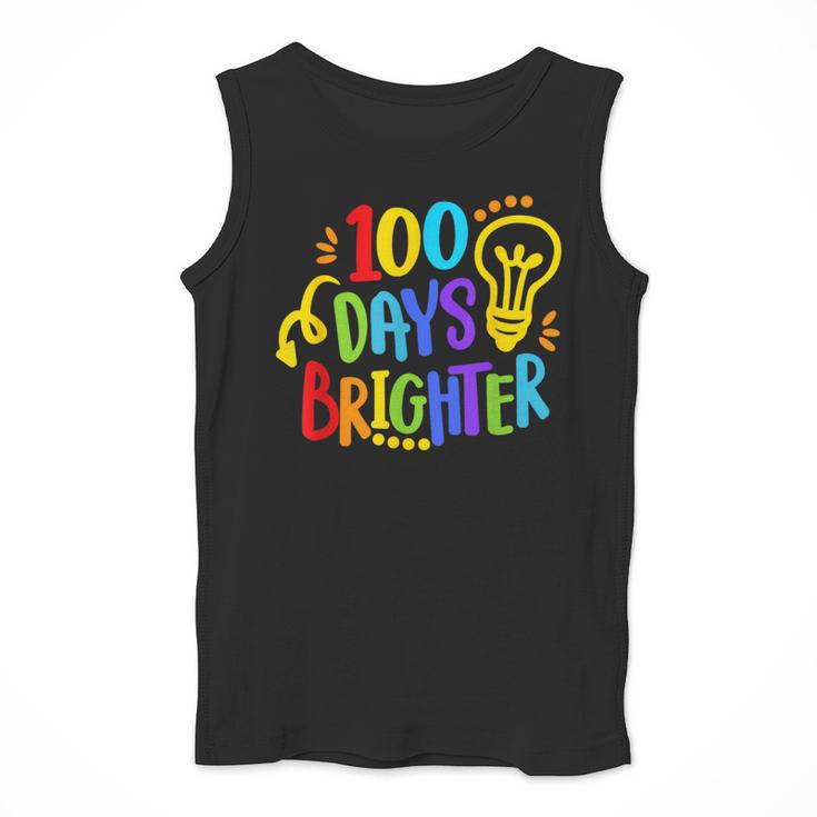 Happy 100th Day Of School 100 Days Brighter Girls Teacher Men Tank Top, funny design