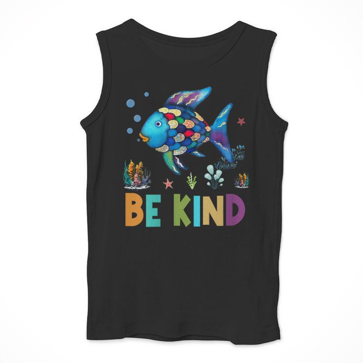 Happy First Day Of School Fish Rainbows Teacher Be Kind Men Tank Top, funny design Happy First Day Of School Fish Rainbows Teacher Be Kind Men Tank Top, funny design