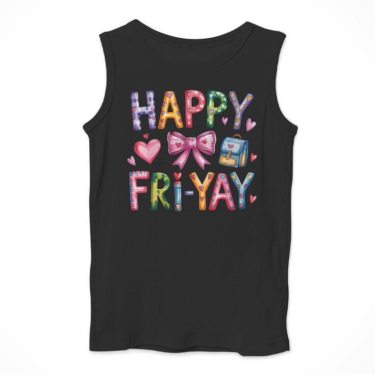 Happy Fri-Yay Teacher Fry Yay Friday Weekend Cute Fri-Yay Men Tank Top, funny design Happy Fri-Yay Teacher Fry Yay Friday Weekend Cute Fri-Yay Men Tank Top, funny design