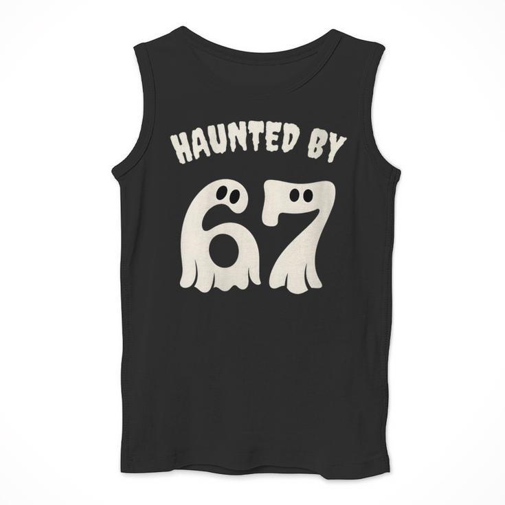 Haunted By 67 Teacher Halloween 6 7 Shirt Men Tank Top, funny design