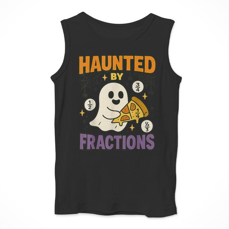 Haunted By Fractions Math Halloween Teacher Men Tank Top, funny design