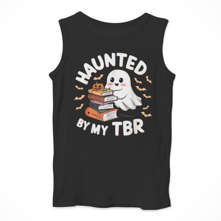 Haunted By My TBR Cute Ghost Book Reading Teacher Halloween Men Tank Top, funny design Haunted By My TBR Cute Ghost Book Reading Teacher Halloween Men Tank Top, funny design