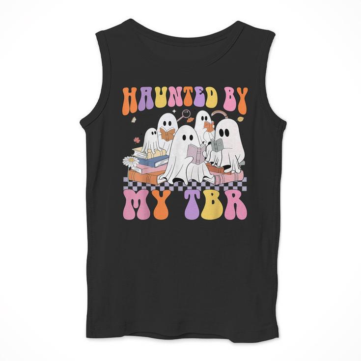 Haunted By My TBR Cute Ghosts Book Reading Teacher Halloween Men Tank Top, funny design Haunted By My TBR Cute Ghosts Book Reading Teacher Halloween Men Tank Top, funny design
