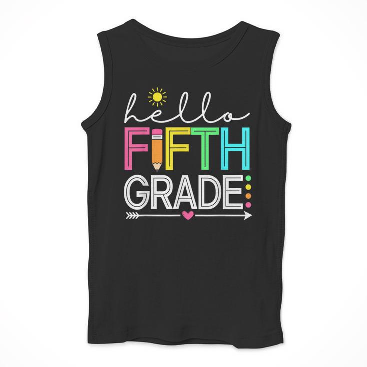 Hello Fifth Grade Teacher Student 5th Grade Back To School Men Tank Top, funny design