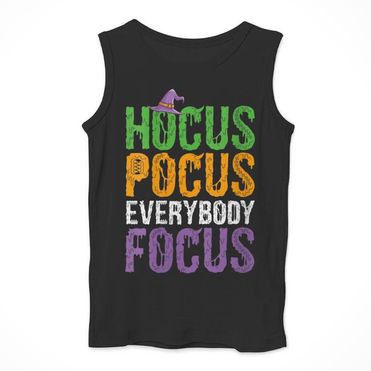 Hocus Pocus Everybody Focus Teacher Halloween Men Tank Top, funny design Hocus Pocus Everybody Focus Teacher Halloween Men Tank Top, funny design