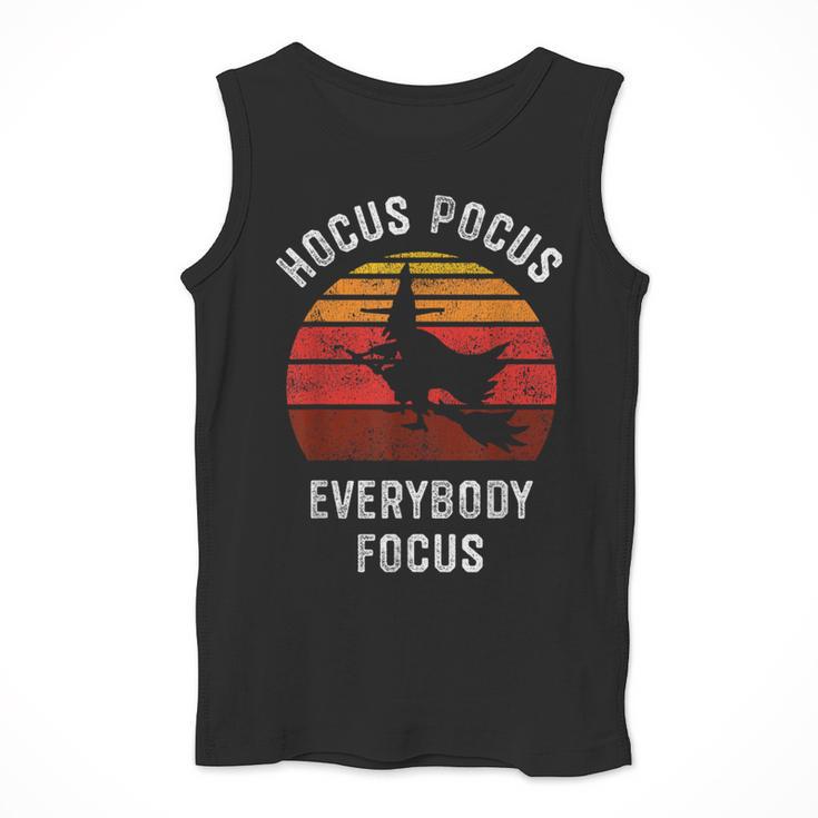 Hocus Pocus Everybody Focus Witch Halloween Teacher Women Men Tank Top, funny design Hocus Pocus Everybody Focus Witch Halloween Teacher Women Men Tank Top, funny design