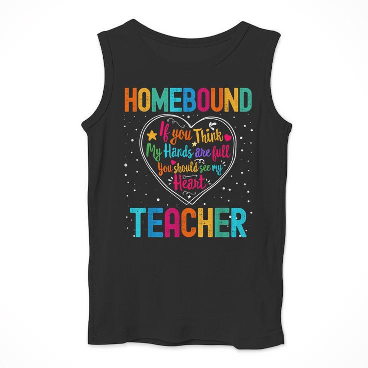 Homebound Teacher Appreciation Week Back To School Heart Men Tank Top, funny design