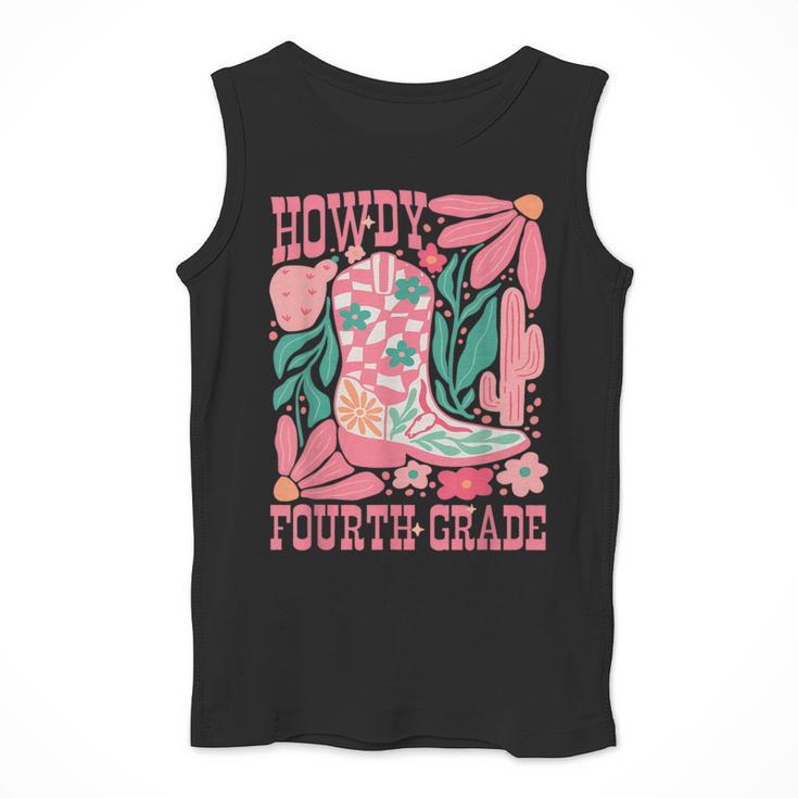 Howdy Fourth Grade Western 4th Grade Teacher Cowboy Cowgirl Men Tank Top, 4th Grade Teacher Gifts, funny design