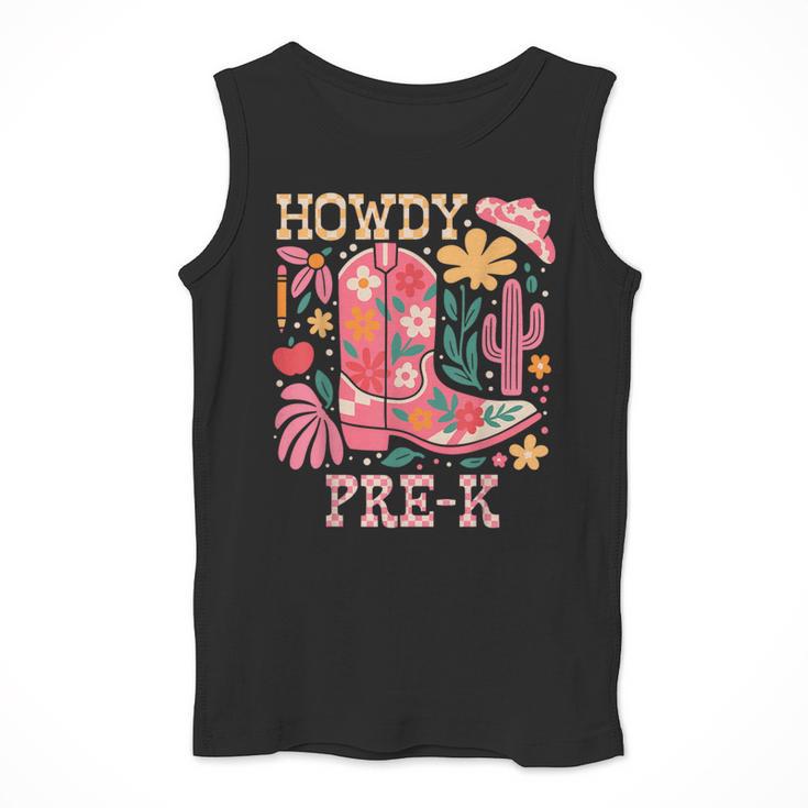 Howdy Pre-K Cowgirls Teacher Back To School Men Tank Top, funny design Howdy Pre-K Cowgirls Teacher Back To School Men Tank Top, funny design