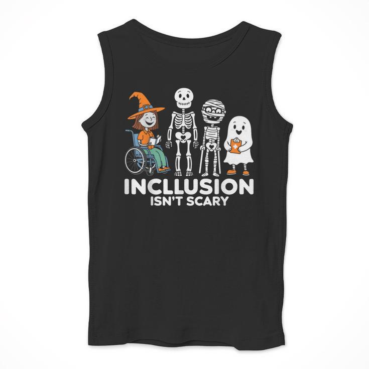 Inclusion Isn't Scary SLP Halloween Costume Sped Teacher Men Tank Top, funny design Inclusion Isn't Scary SLP Halloween Costume Sped Teacher Men Tank Top, funny design