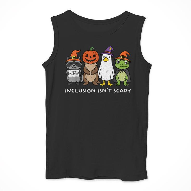 Inclusion Isn't Scary SLP Halloween Sped Teacher Animal Men Tank Top, funny design Inclusion Isn't Scary SLP Halloween Sped Teacher Animal Men Tank Top, funny design