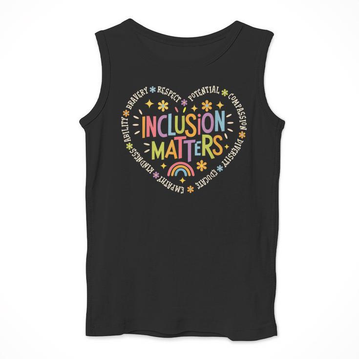 Inclusion Matters Special Education Teacher Autism Awareness Men Tank Top, funny design
