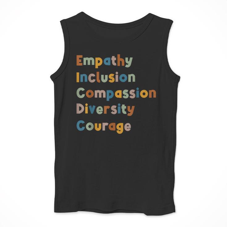 Inclusive Teacher Diversity Inclusion Empathy Teacher Team Men Tank Top, funny design