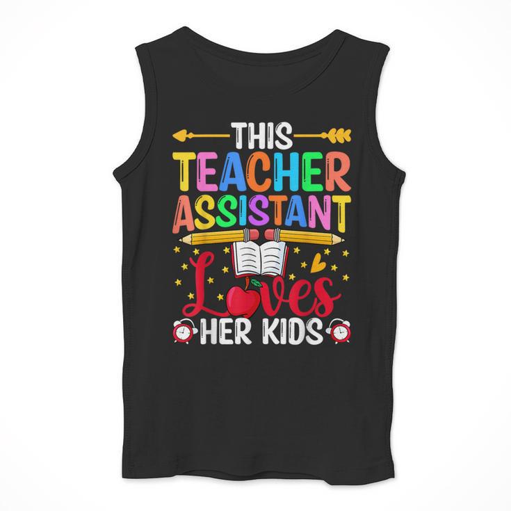 Instructional Assistant Loves Her Kids Teacher Assistant Men Tank Top, funny design Instructional Assistant Loves Her Kids Teacher Assistant Men Tank Top, funny design
