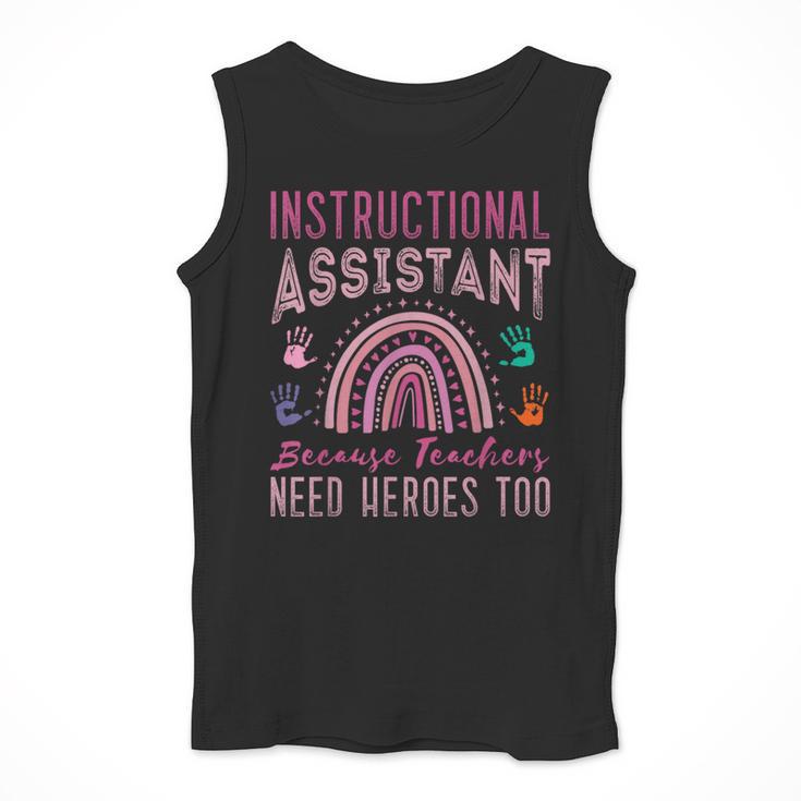 Instructional Assistant Because Teacher Need Hero Learning Men Tank Top, funny design Instructional Assistant Because Teacher Need Hero Learning Men Tank Top, funny design