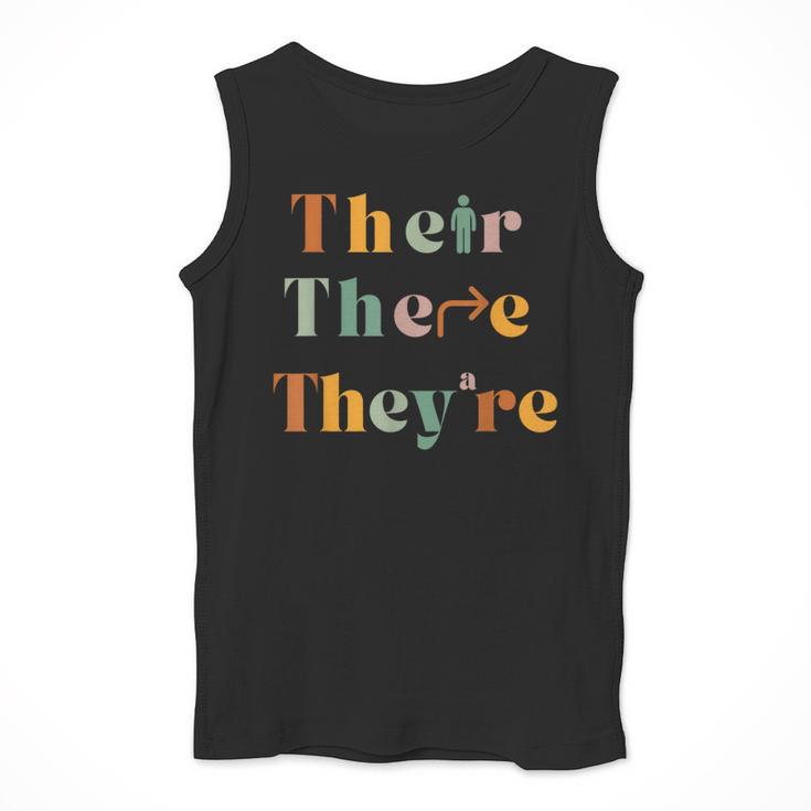 Their There They'Re English Teacher Gramma Police Joke Men Tank Top, English Teacher Gifts, funny design Their There They'Re English Teacher Gramma Police Joke Men Tank Top, English Teacher Gifts, funny design