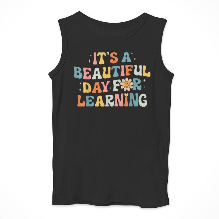 It's Beautiful Day For Learning Retro Teacher Women Men Men Tank Top, funny design