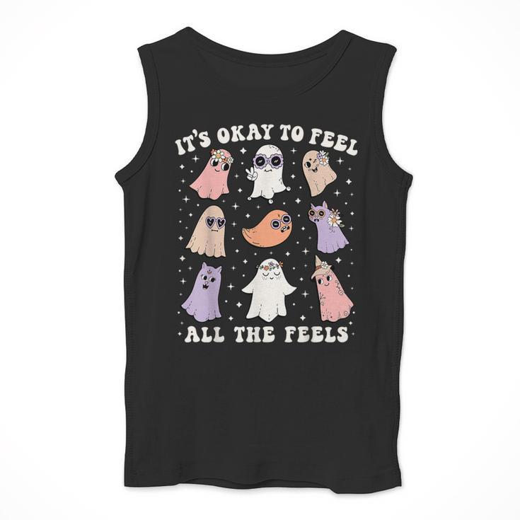 It’s Okay To Feel All The Feels Special Ed Teacher Halloween Men Tank Top, funny design It’s Okay To Feel All The Feels Special Ed Teacher Halloween Men Tank Top, funny design