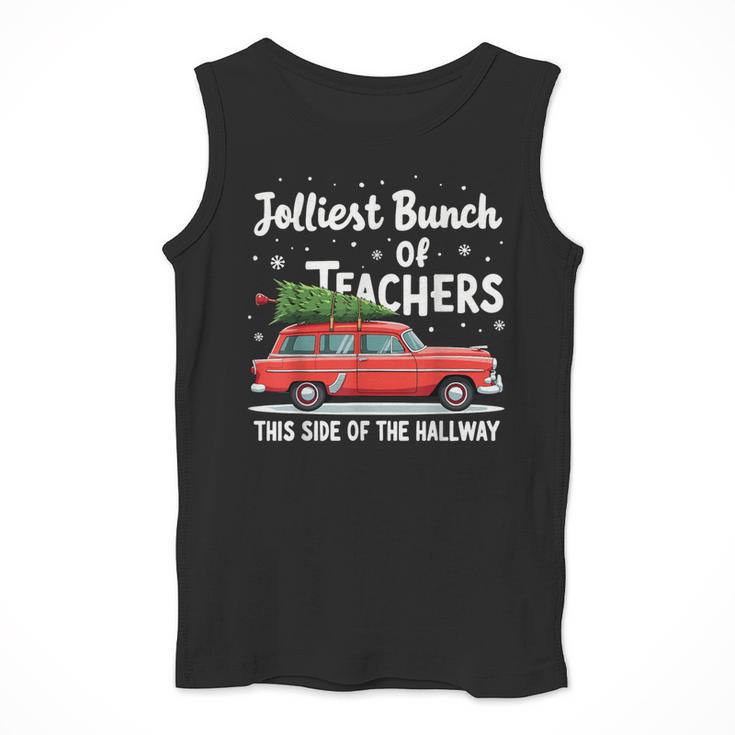 Jolliest Bunch Of Teachers This Side Of The Hallway Xmas PJ Men Tank Top, funny design Jolliest Bunch Of Teachers This Side Of The Hallway Xmas PJ Men Tank Top, funny design