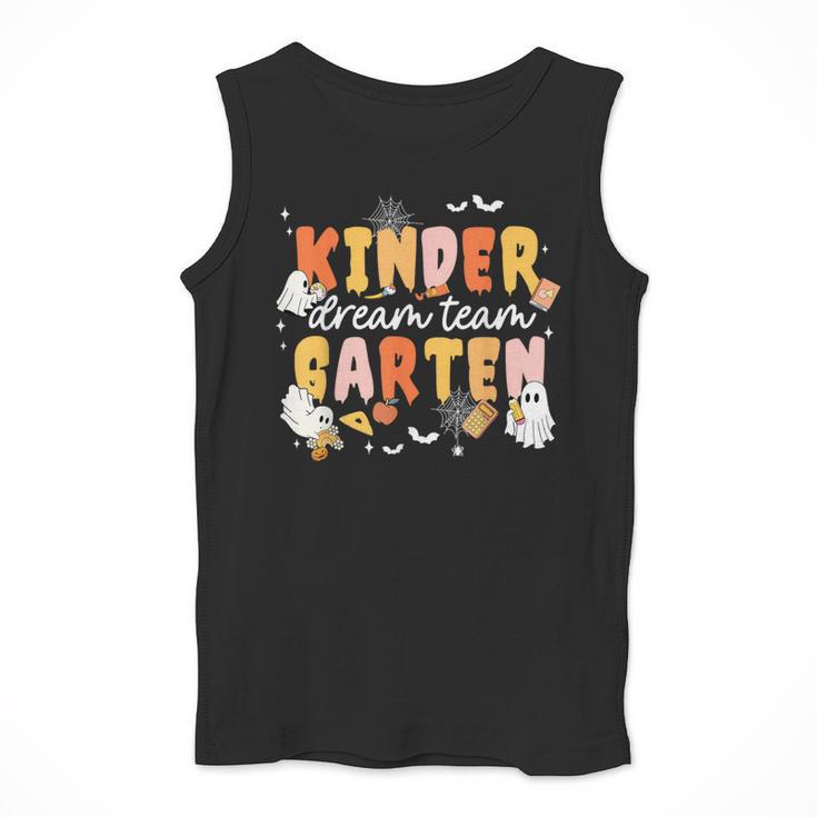 Kindergarten Dream Ghost Team Fall Halloween Spooky Teachers Men Tank Top, funny design Kindergarten Dream Ghost Team Fall Halloween Spooky Teachers Men Tank Top, funny design