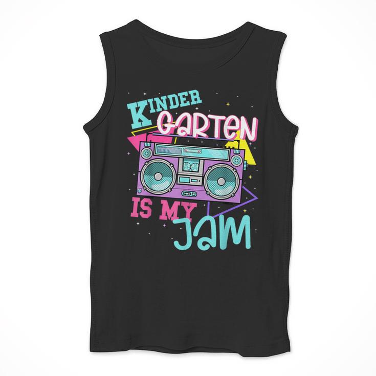 Kindergarten Is My Jam Cute Teacher Shirt 80's 90's Styl Men Tank Top, funny design