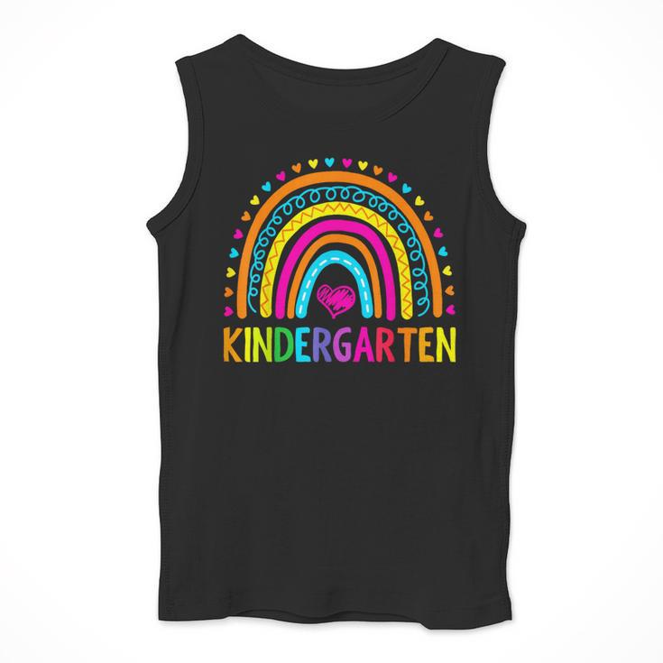 Kindergarten Rainbow Girls Boys Teacher First Day Of School Men Tank Top, funny design Kindergarten Rainbow Girls Boys Teacher First Day Of School Men Tank Top, funny design