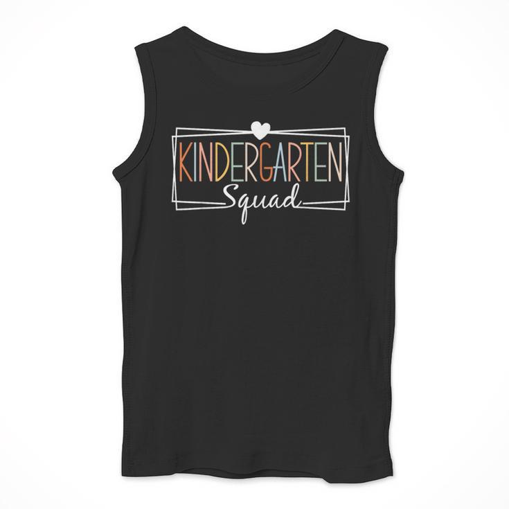 Kindergarten Squad Teachers Kids Kindergarten Back To School Men Tank Top, funny design Kindergarten Squad Teachers Kids Kindergarten Back To School Men Tank Top, funny design