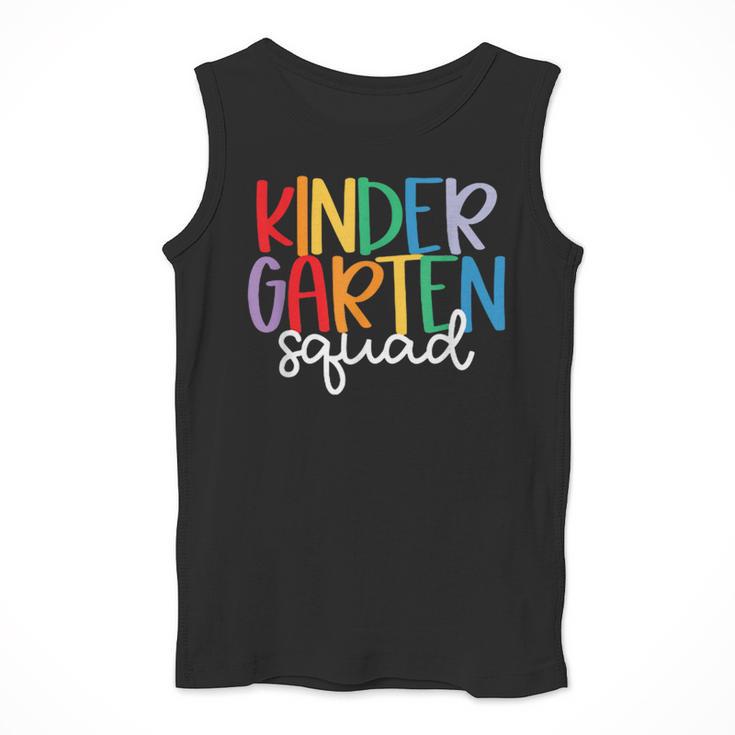 Kindergarten Squad Team Crew Teacher Back To School Men Tank Top, funny design