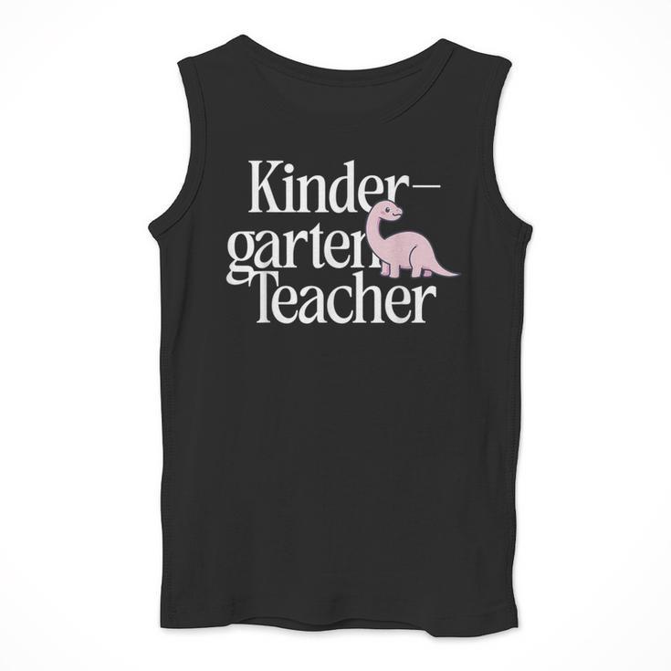Kindergarten Teacher Dinosaur Back To School Men Tank Top, funny design