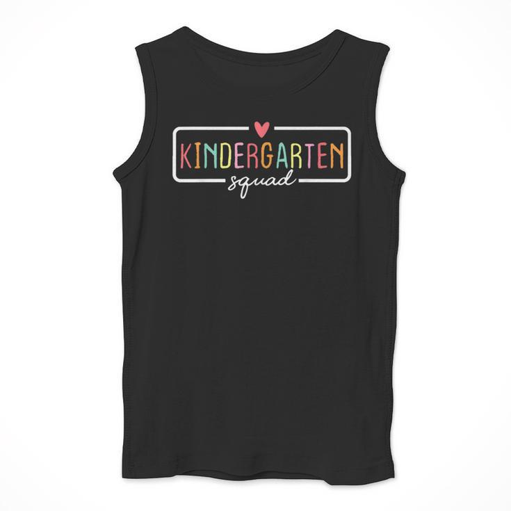 Kindergarten Team Crew Kinder Squad Back To School Teacher Men Tank Top, funny design Kindergarten Team Crew Kinder Squad Back To School Teacher Men Tank Top, funny design