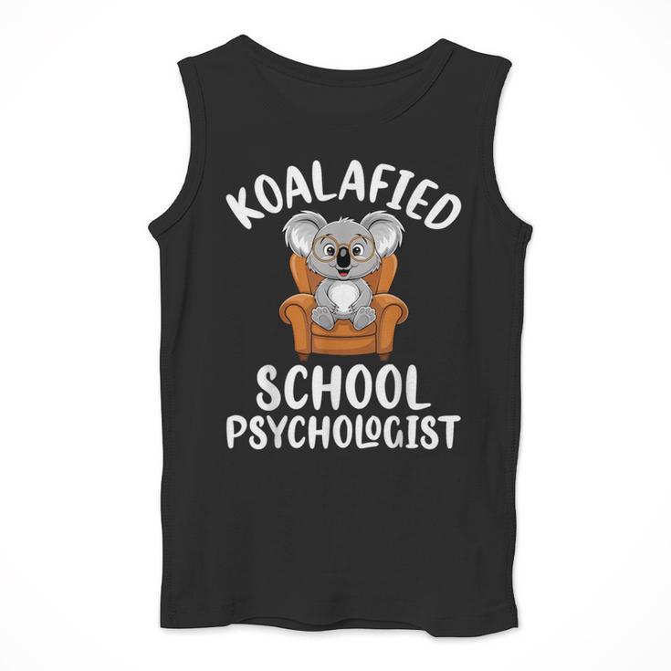 Koalafied School Psychologist Koala Lover Psychology Teacher Men Tank Top, funny design
