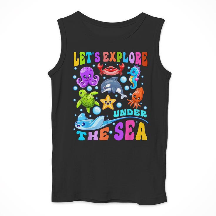 Let's Explore Under The Sea Back To School Student Teacher Men Tank Top, funny design Let's Explore Under The Sea Back To School Student Teacher Men Tank Top, funny design