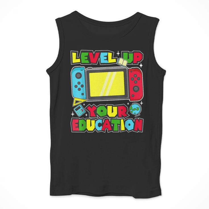Level Up Your Education Gaming Inspired Teacher Gamers Men Tank Top, funny design Level Up Your Education Gaming Inspired Teacher Gamers Men Tank Top, funny design
