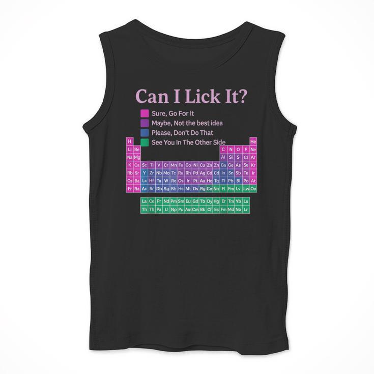 Can I Lick It Periodic Table Teacher Student Kids Men Tank Top, funny design Can I Lick It Periodic Table Teacher Student Kids Men Tank Top, funny design